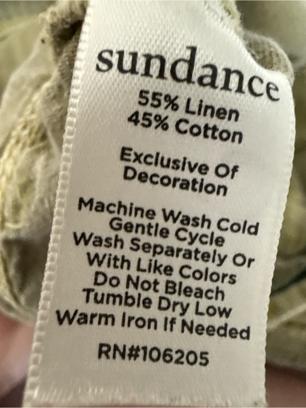 Sundance Olive Green Lace-Trim Boyfriend Jeans - Picture 5 of 5